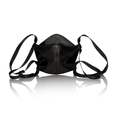 Bernd Serafin Thaler Miss Rona Couture Mask Black Leather