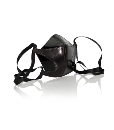 Bernd Serafin Thaler Miss Rona Couture Mask Black Leather