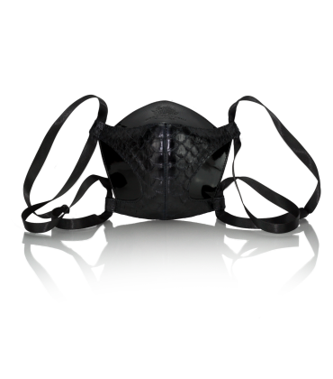Bernd Serafin Thaler Miss Rona Python Couture Mask Black