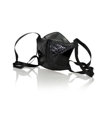 Bernd Serafin Thaler Miss Rona Python Couture Mask Black